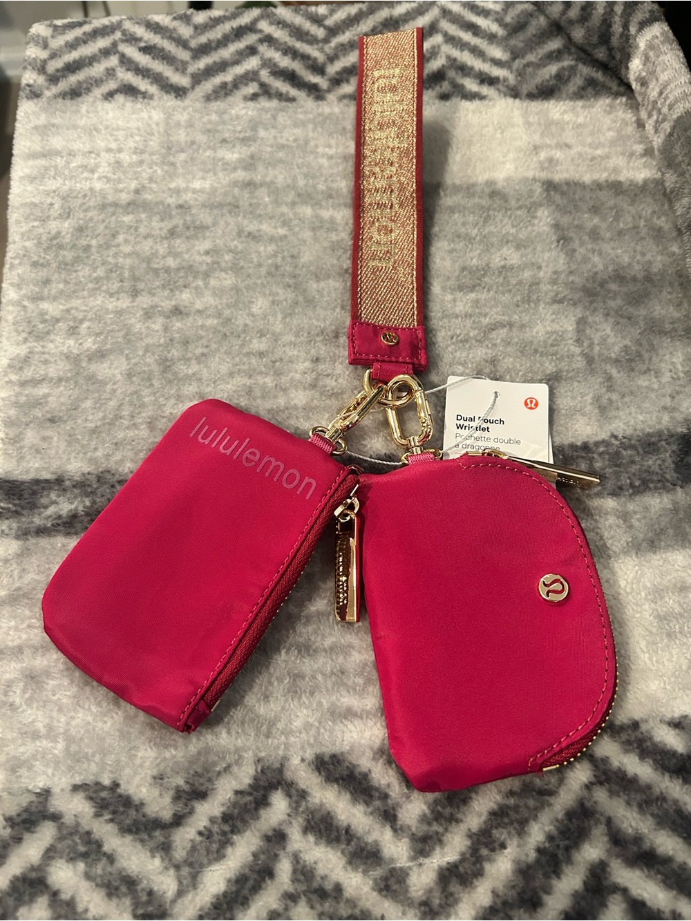 Lululemon athletica Berry Pink Wristlet